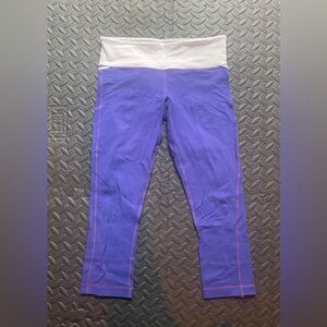 Lululemon Athletica Purple and White Leggings